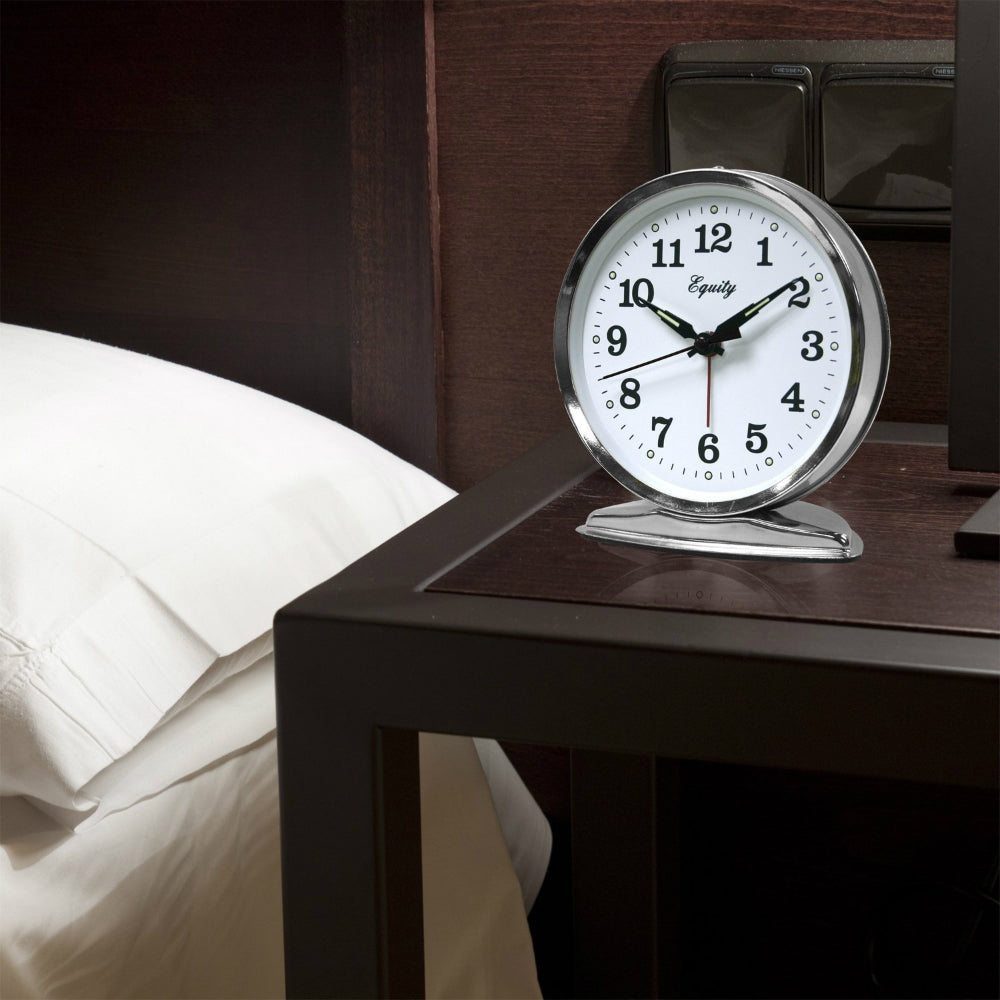 Equity® 24014 Analog Keywind Loud Bell Alarm Clock