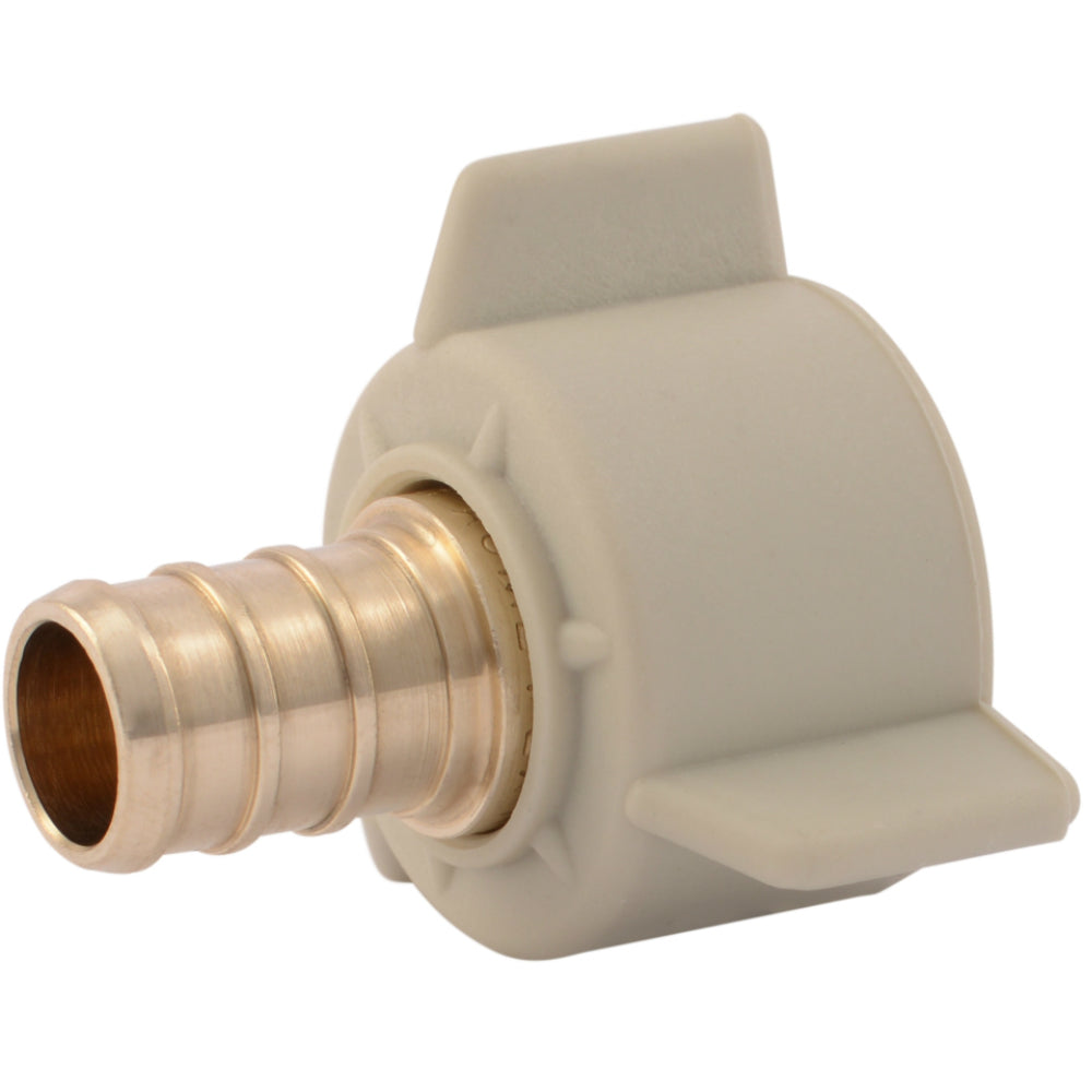 SharkBite® UC526LFA Swivel Plastic Nut Faucet Adapter, 1/2" x 1/2" FNPT