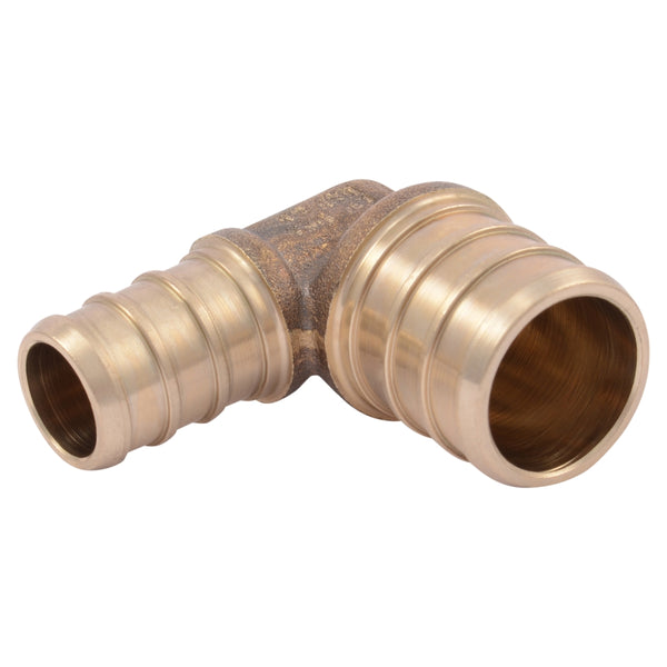 SharkBite® UC274LFA Lead Free Brass Barb Insert PEX Reducing Elbow, 3/4" x 1/2"