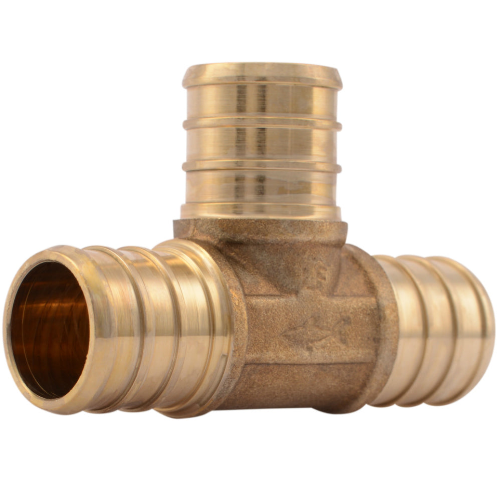 SharkBite® UC370LFA Lead Free Brass Barb PEX Insert Tee, 3/4" x 3/4" x 3/4"