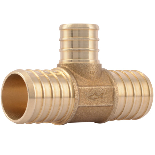 SharkBite® UC412LFA Lead Free Barb PEX 3-Way Reducing Tee, 3/4" x 3/4" x 1/2"