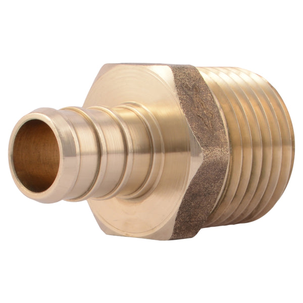 SharkBite® UC120LFA10 Lead Free Thread Male Adapter, 1/2" x 1/2" MNPT, 10-Pack