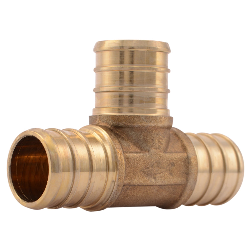 SharkBite® UC370LFA10 Lead Free Barb PEX Insert Tee, 3/4" x 3/4" x 3/4", 10-Pack