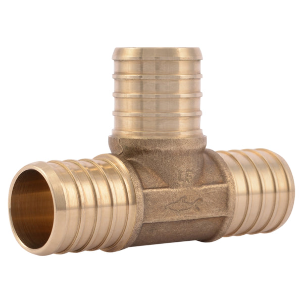 SharkBite® UC374LFA10 Lead Free Barb PEX Insert Tee, 1" x 1" x 1", 10-Pack