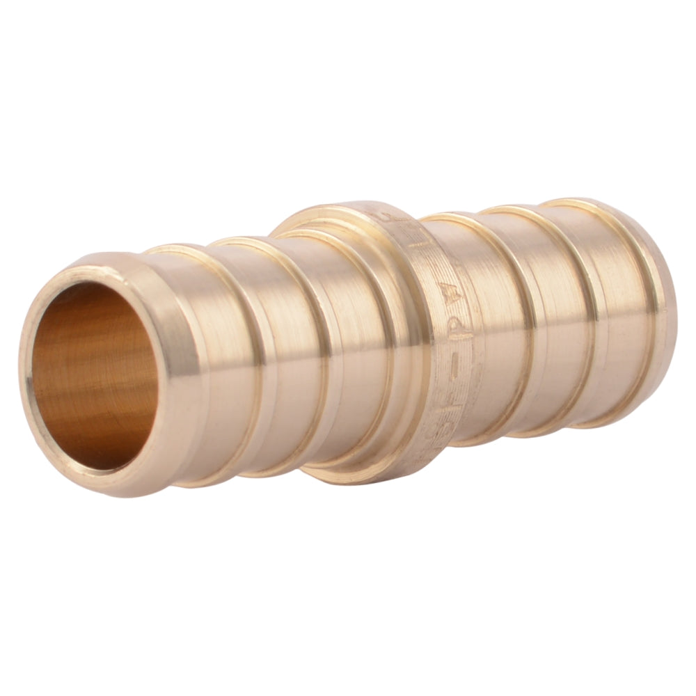 SharkBite® UC008LFA10 Lead Free Brass Barb Insert Coupling, 1/2", 10 Pack