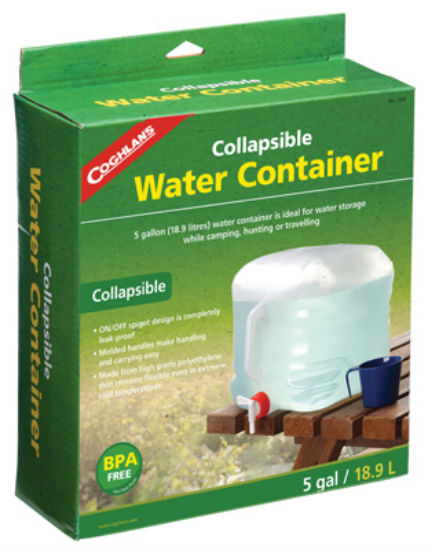 Coghlan's 1205 Collapsible Water Container, 5 Gallon, Plastic