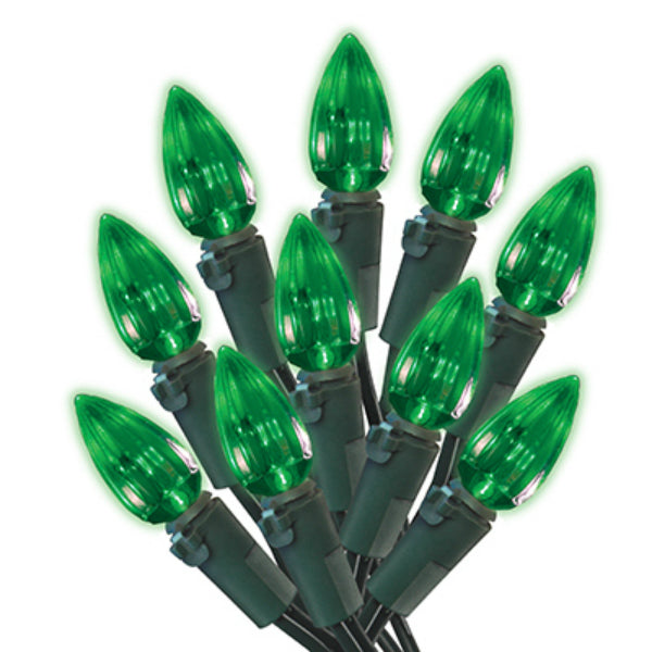 Holiday Wonderland® 47714-88A Christmas C3 LED 70-Light Set, Green, 18.6'