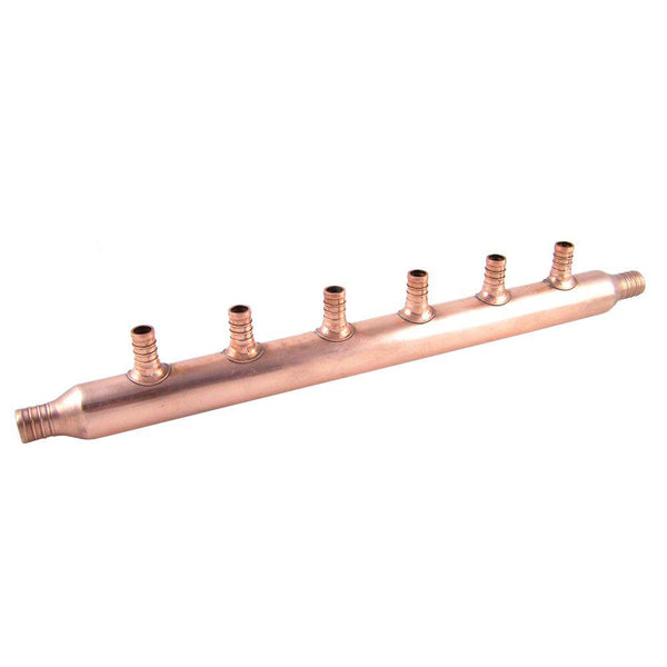 SharkBite® 22788A Copper 6-Port Open Manifold with 1/2" Barb, 3/4" x 3/4"