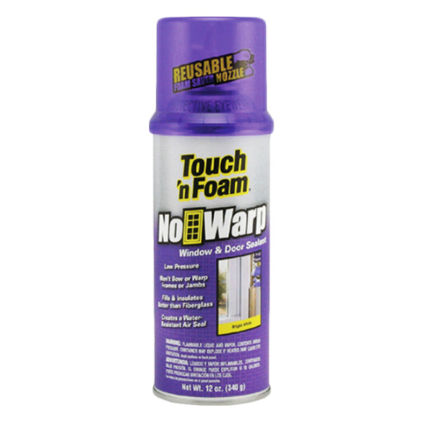 Touch ‘n Foam® 4001044000 No Warp® Window & Door Foam Sealant, 12 Oz