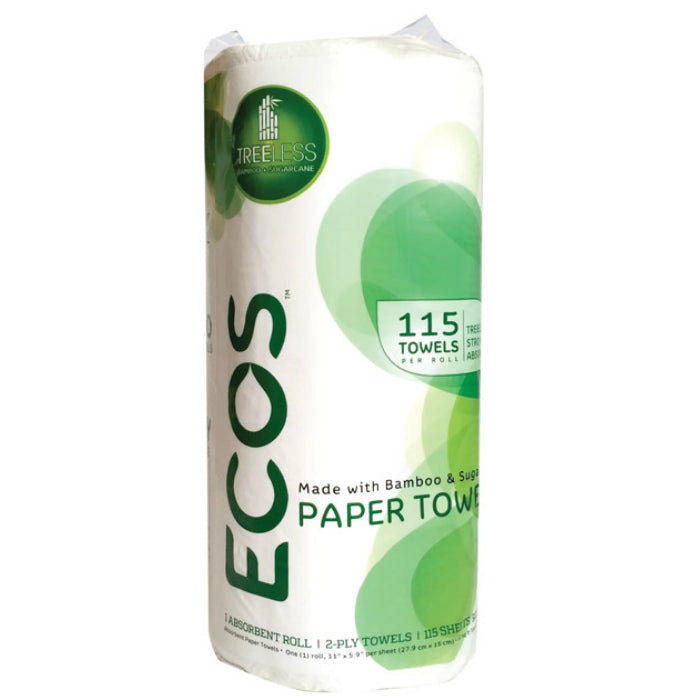 ECOS™ 9953/40 Single Roll 2-Ply Treeless Paper Towels, 115 Sheets