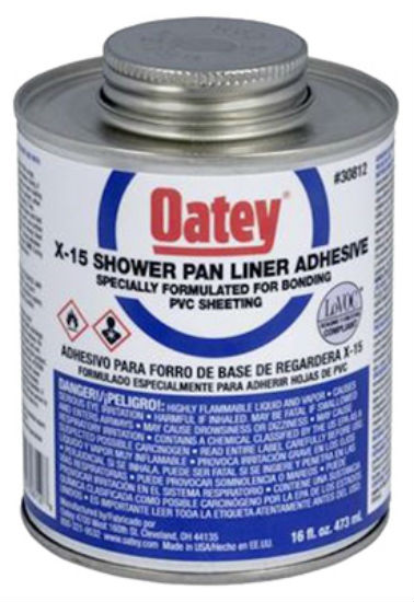 Oatey® 30812 Lo-Voc X-15™ PVC Solvent, 16 Oz