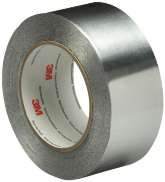 3M™ 3381 Aluminum Foil Tape, Silver, 2.7 Mil, 1.88" x 50 Yd