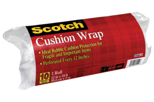 Scotch 7920-ESF Lightweight Cushion Wrap, Clear, 12" x 10'