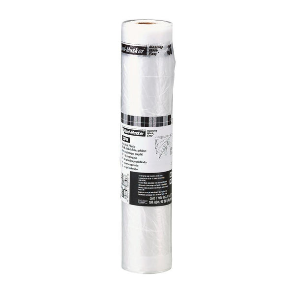 3M™ CP9 Hand-Masker™ Pre-Folded Contractor's Plastic, 9' x 90'