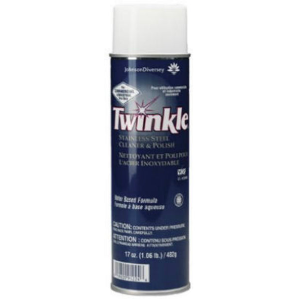 Twinkle 991224 Stainless Steel Cleaner & Polish, 17 Oz