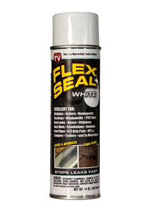 Flex Seal® FSWHTR20 Liquid Rubber Sealant Spray, As Seen on TV, White, 14 Oz