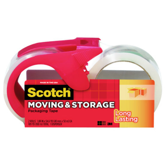 Scotch® 3650-2-1RD Long Lasting Moving & Storage Packaging Tape, 1.88" x 54.6 Yd