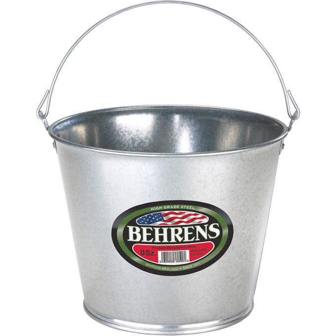 Behrens 1205GS Durable Galvanized Steel Pail, 5-Qt