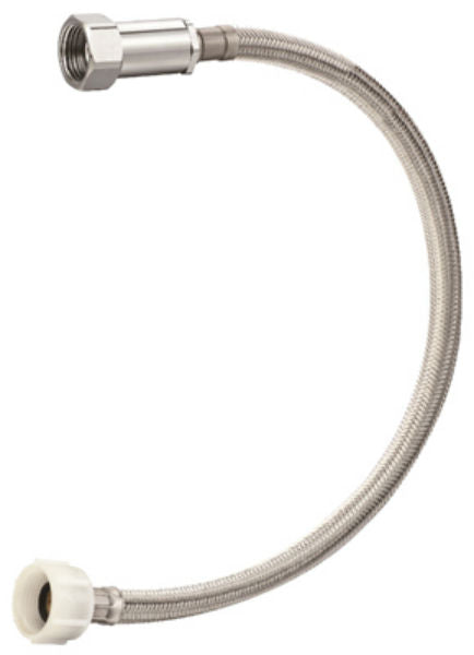 B & K 496-103EF SureDry Braided Stainless Steel Toilet Connector, 3/8"x7/8"x12"