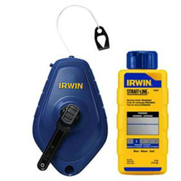 Irwin® 1932883 Strait-Line® Speedline™ Chalk Reel 100' & 4 Oz Blue Chalk Combo