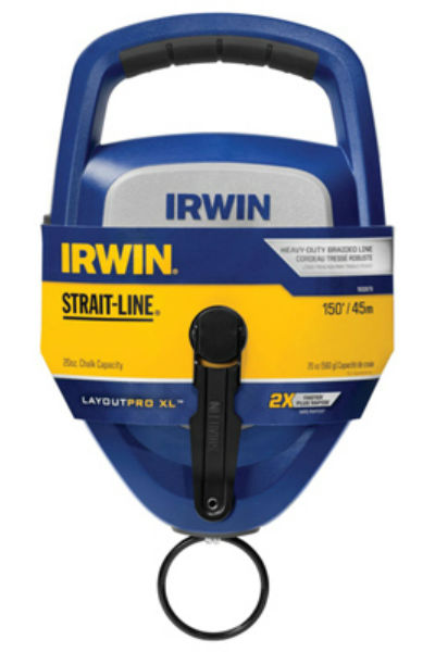 Irwin® 1932879 Strait-Line® LayoutPro™ XL Chalk Reel, 150'