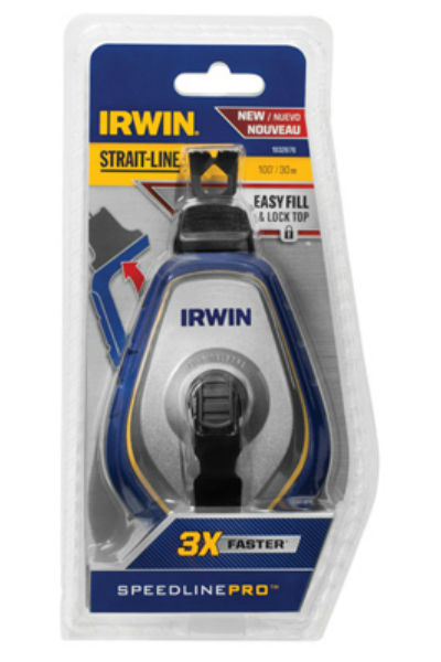 Irwin® 1932876 Strait-Line® Speedline™ PRO Chalk Reel, 100'