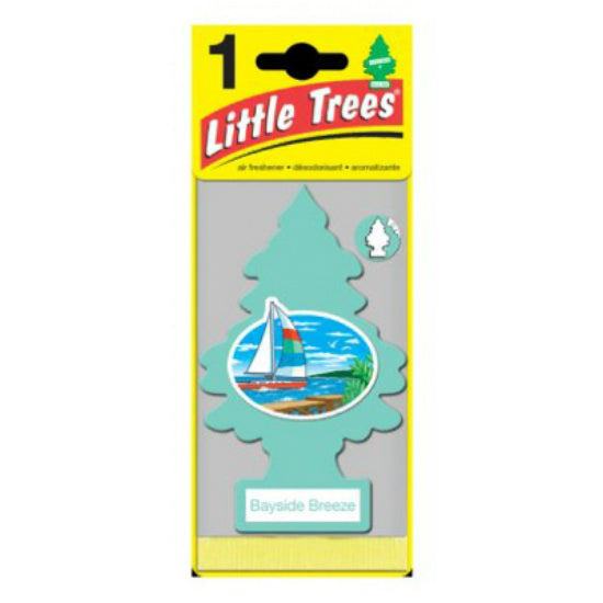 Little Trees® U1P-17121 Tree Shape Air Freshener, Bayside Breeze
