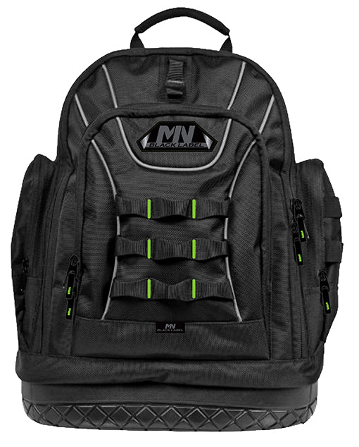 McGuire-Nicholas® BL-22419 Tool Backpack with Rubber Bottom, Black