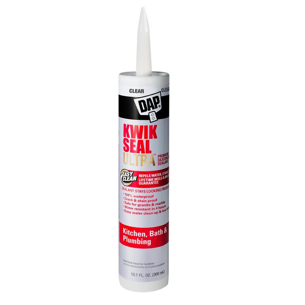 Dap® 7079818898 Kwik Seal Ultra™ Premium Siliconized Sealant, Clear, 10.1 Oz