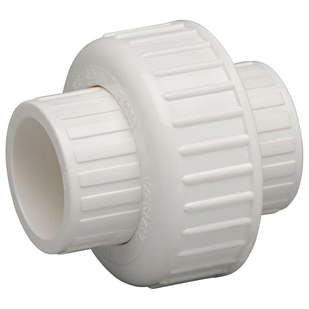 Homewerks® 511-14-112-112B PVC Schedule 40 Solvent-Weld Slip Union, 1-1/2"