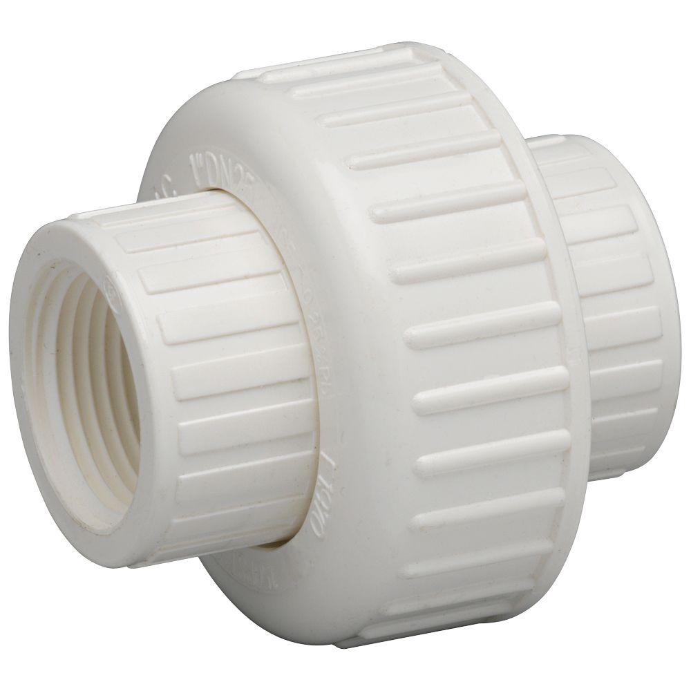 Homewerks® 511-44-114-114B PVC Schedule 40 Threaded Union, FIP x FIP, 1-1/4"