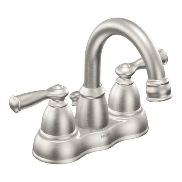 Moen WS84913SRN Banbury® 2-Handle High Arc Lavatory Faucet, Brushed Nickel