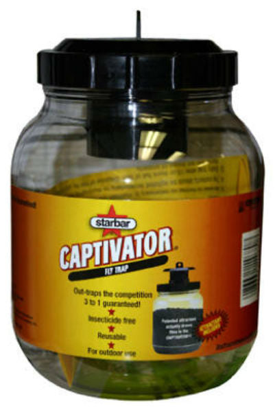 Starbar 100520214 Captivator Reusable Fly Trap w/ Feeding & Sex Attractant