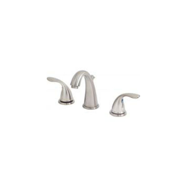 BayPointe™ 116778CA Curved 2-Handle Wide Spread Lavatory Faucet, Brushed Nickel