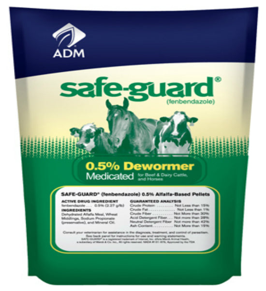 Safe-Guard® 11124488 Medicated Dewormer for Beef/Dairy Cattle & Horses, 5 Lbs