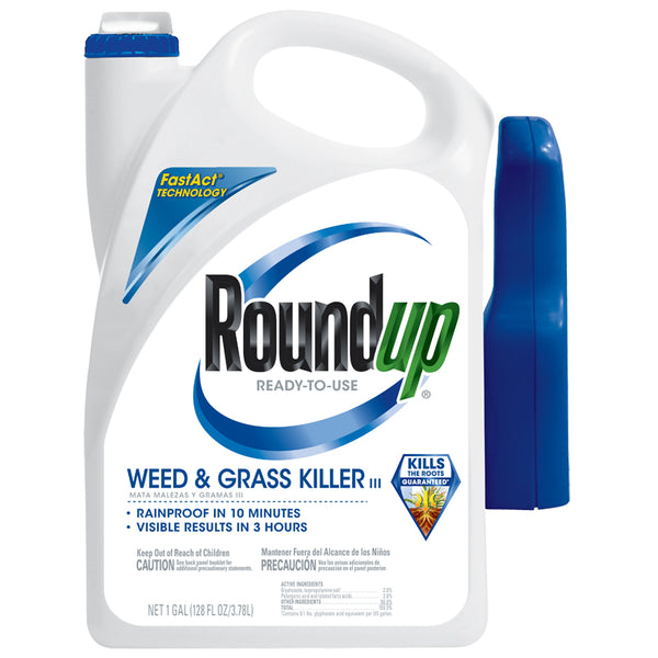 Roundup® 5002610 Weed & Grass Killer III Trigger Sprayer, Ready-to-Use, 1 Gallon