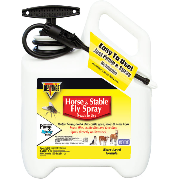 Bonide® 46175 Revenge® Horse & Stable Fly Spray, Ready to Use, 1.33 Gallon