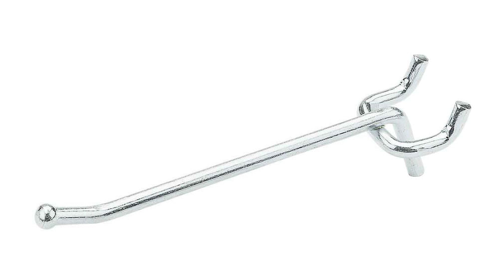 National Hardware® N180-012 Single Steel Hooks, Zinc Plated, 6", 2-Pack
