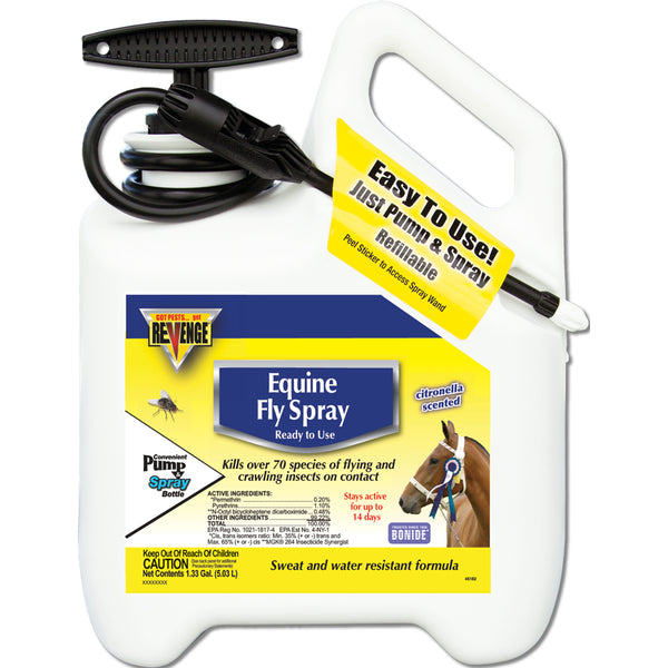 Bonide® 46182 Revenge® Equine Fly Spray, Ready to Use, 1.33 Gallon