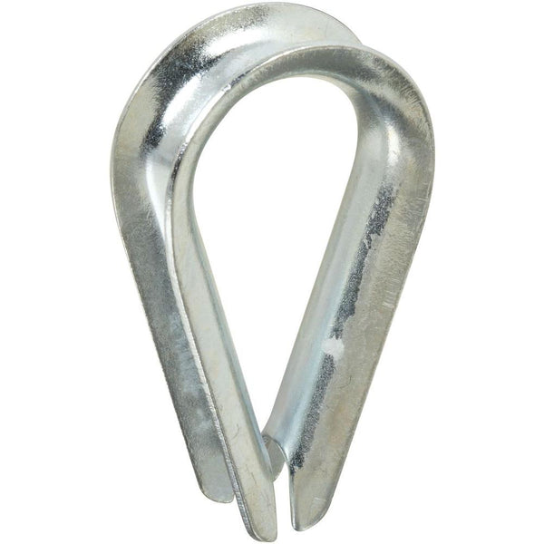 National Hardware® N176-842 Steel Rope Thimbles, Zinc Plated, 1/2", 3232BC