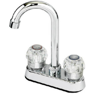 BayPointe™ 116862CA Dual Acrylic Handle Bar Faucet, Chrome, 1.8 GPM