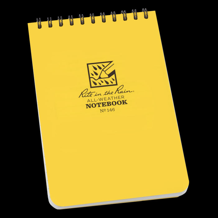 Rite in the Rain® 146 All-Weather Top-Spiral Pocket Notebook, 4" x 6", 100 Pages