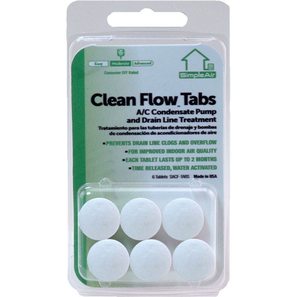 SimpleAir® SACF-TABS Clean Flow™ Tabs, 6-Pack