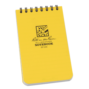 Rite in the Rain® 135 All-Weather Top-Spiral Pocket Notebook, 3" x 5", 100 Pages