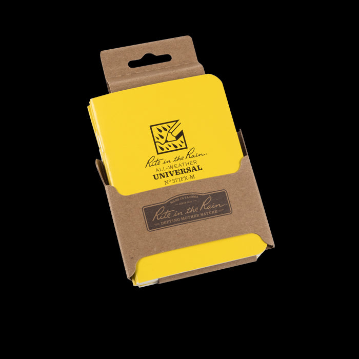 Rite in the Rain® 371FX-M All-Weather Universal Mini Stapled Notebook, 3-Pack