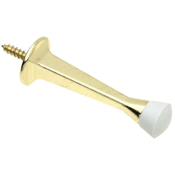 National Hardware® N830-136 Square Rigid Door Stop, Polished Brass