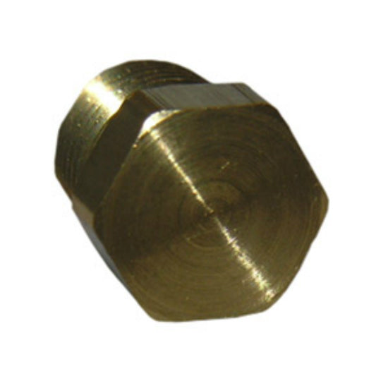 Lasco 17-9163 Brass Hex Head Plug, 1/8" Male Pipe Thread