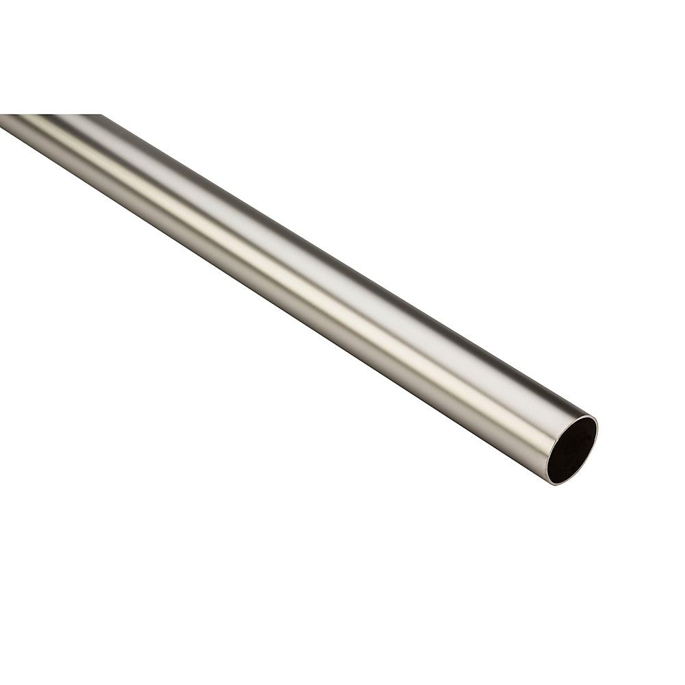 National Hardware® S822-097 Heavy Duty Closet Rod, 6', Satin Nickel