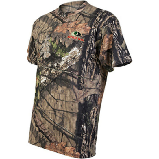 Mossy Oak M25002-XL Camo Short Sleeve T-Shirt with Mossy Oak Logo, Extra Large