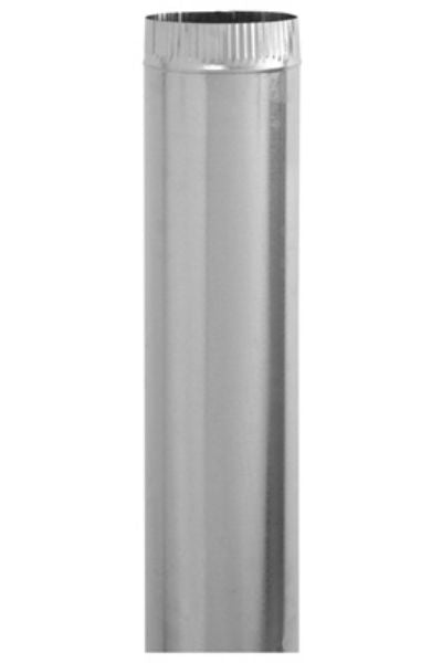 Imperial GV0401 Round Galvanized Pipe, 28-Gauge, 7" x 60"